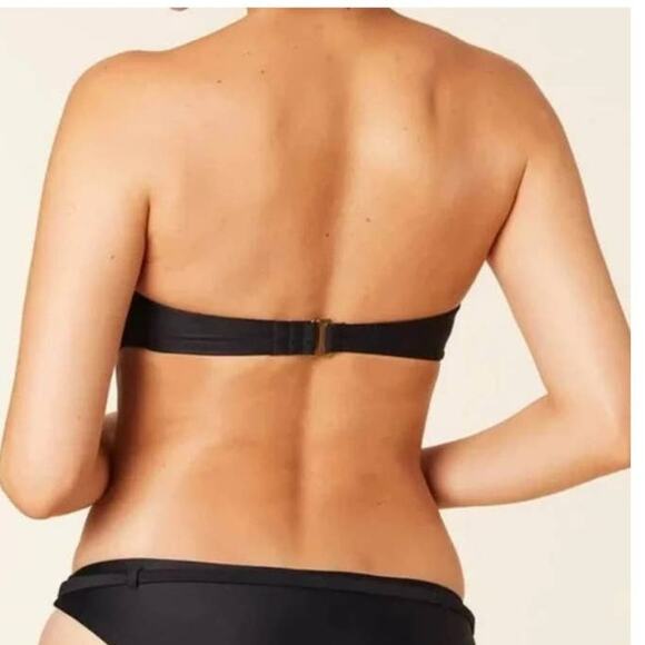 Andie Swim The Scala Top Strapless Bandeau in Black Size XS NWT - Picture 2 of 11